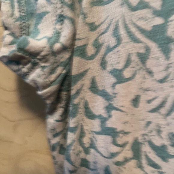 Peruvian  Connection L blue & white maxi floral cotton dress - Picture 3 of 16